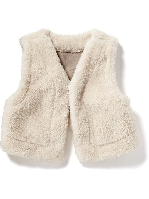 View large product image 2 of 2. Reversible Cozy Sherpa Vest