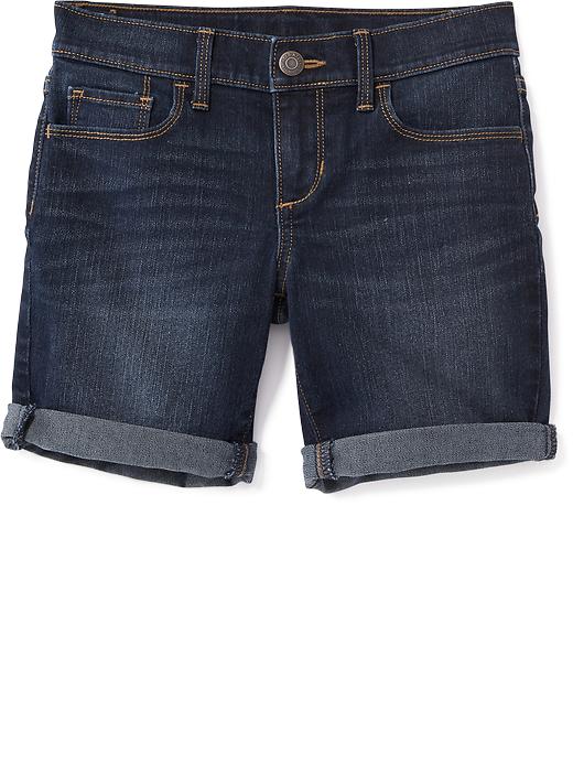 View large product image 1 of 1. Denim Midi Shorts for Girls