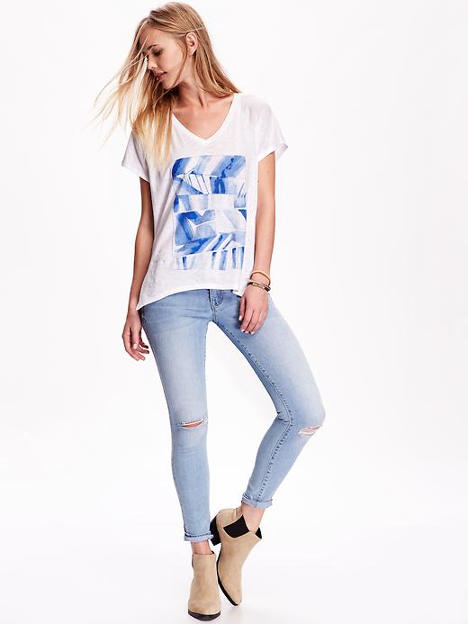 Image number 2 showing, Graphic Loose-Fit Cocoon Tee