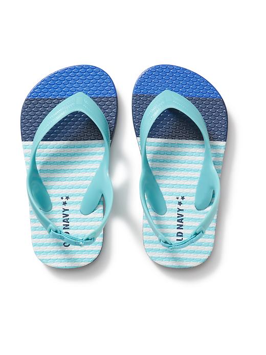 View large product image 1 of 1. Patterned Flip-Flops