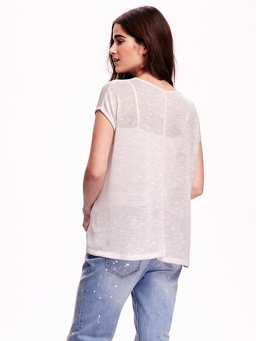 Image number 2 showing, Lightweight Sweater-Knit Swing Top for Women