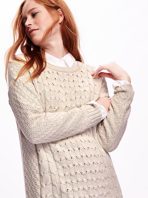 Image number 4 showing, Women's Cocoon Cable-Knit Sweater