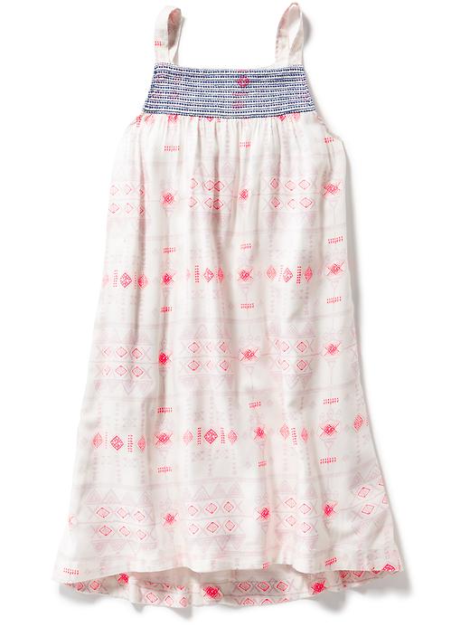 View large product image 1 of 1. Geo-Print Swing Dress for Girls