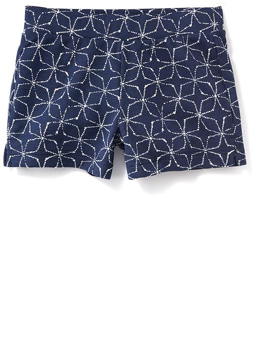 View large product image 1 of 1. Patterned French-Terry Shorts for Girls