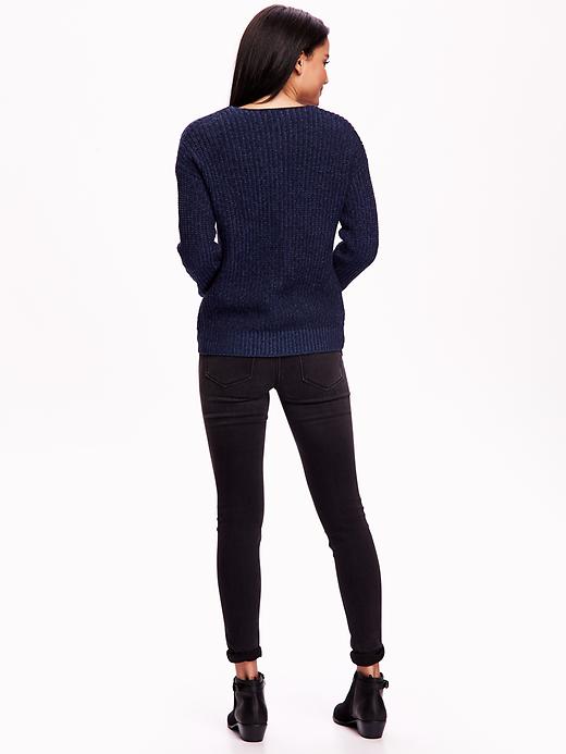 Image number 2 showing, Textured-Knit Zip Cardi for Women