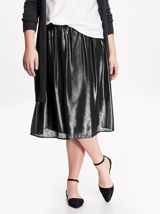 View large product image 1 of 2. Women's Plus Midi Skirt