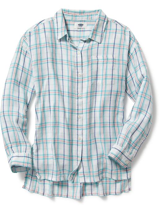 View large product image 1 of 1. Hi-Lo Button-Down Tunic Shirt for Girls