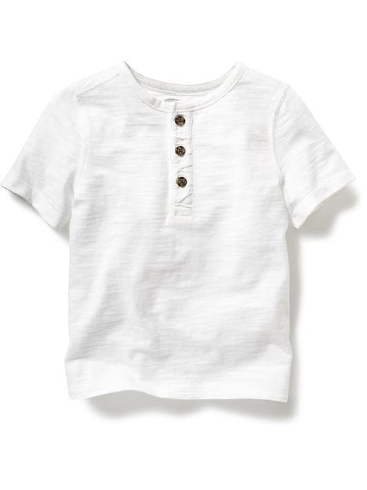 View large product image 1 of 1. Slub-Knit Henley for Baby