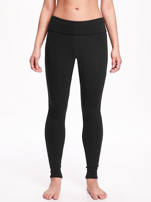 View large product image 2 of 3. Adjustable-Rise Go-Dry Yoga Pants for Women