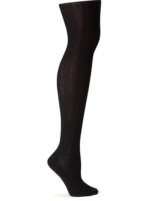 View large product image 1 of 1. Cable-Knit Tights