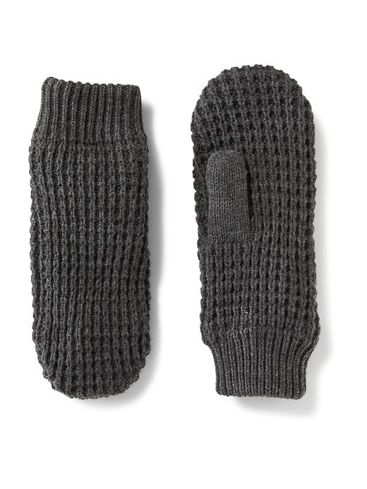 View large product image 1 of 1. Waffle-Knit Mittens
