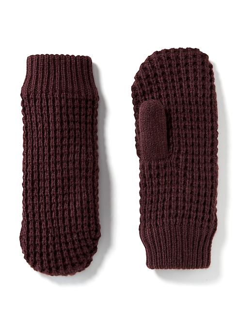 View large product image 1 of 1. Waffle-Knit Mittens