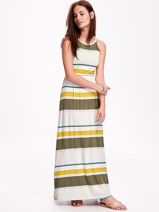 View large product image 1 of 1. Sleeveless Jersey Maxi Dress for Women