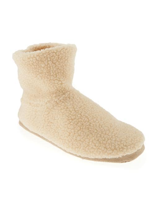 View large product image 1 of 1. Sherpa Bootie Slippers