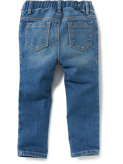 View large product image 2 of 2. Medium-Wash Skinny Jeans for Toddler Girls