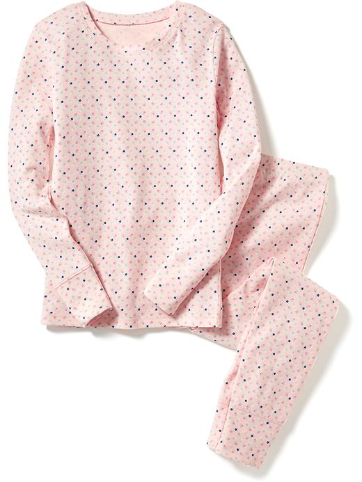 View large product image 1 of 1. Patterned Long-Sleeve Sleep Set for Girls