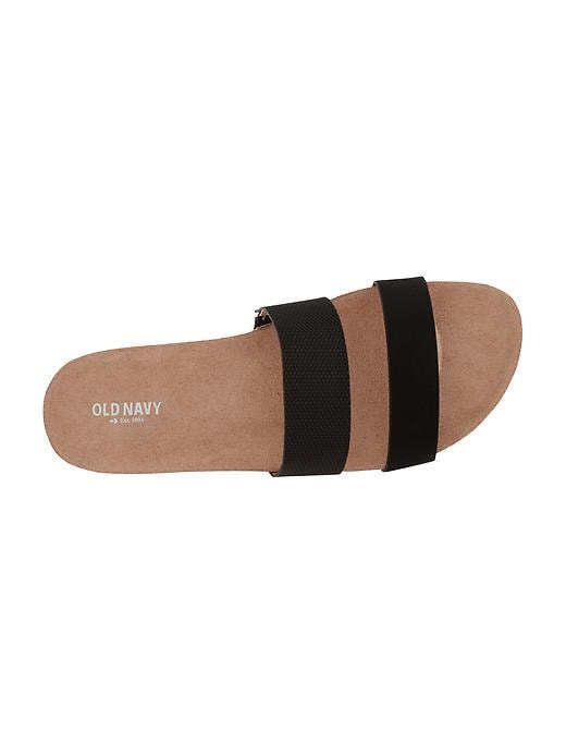 Image number 4 showing, Textured Slip-On Cork Sandals for Women