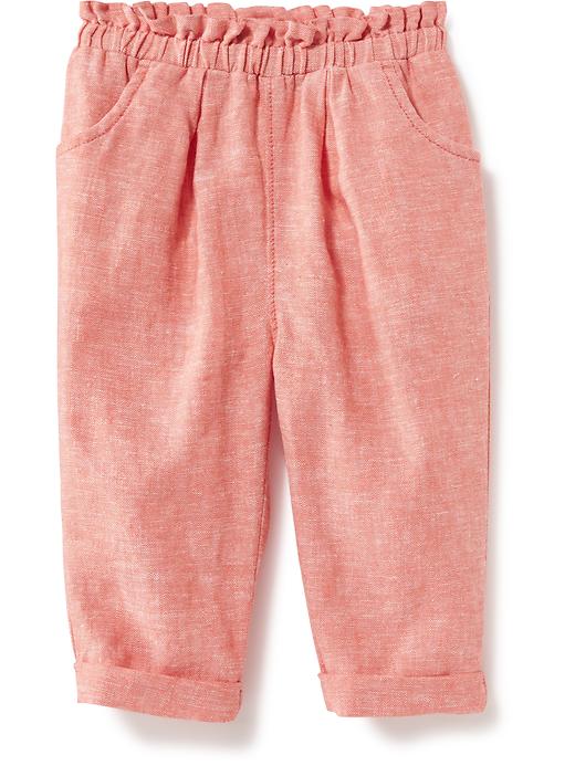 View large product image 1 of 1. Linen-Blend Pull-On Pants for Toddler