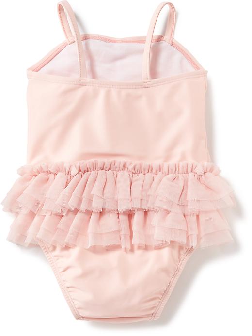 View large product image 2 of 2. Ruched Tutu Swimsuit for Baby