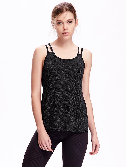 View large product image 1 of 1. Loose-Fit X-Back Tank