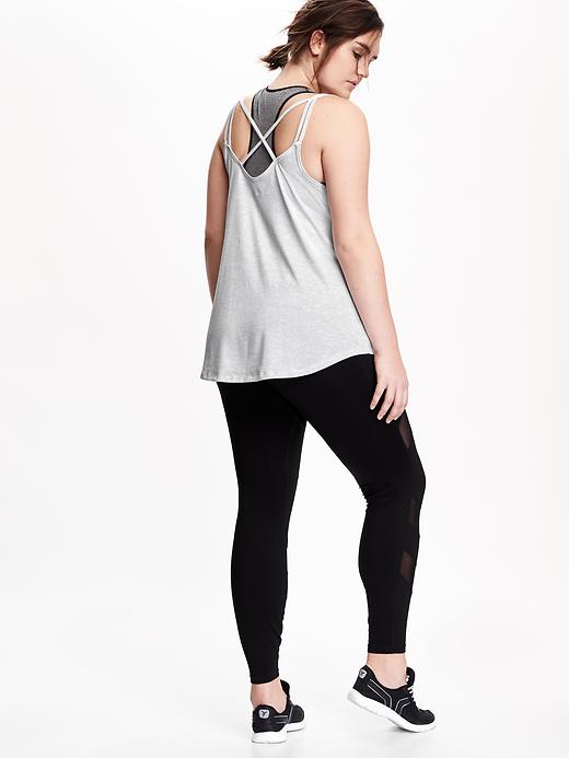 Image number 2 showing, Go-Dry Cross Back Plus-Size Tank