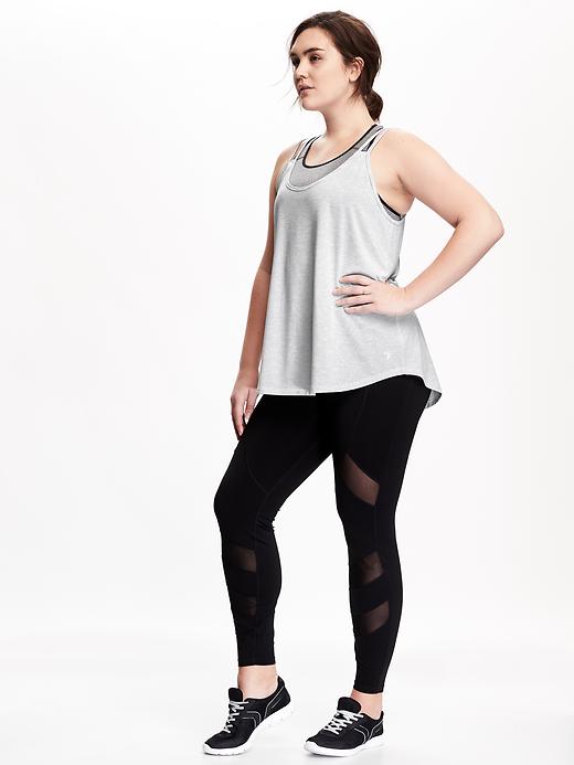 Image number 3 showing, Go-Dry Cross Back Plus-Size Tank