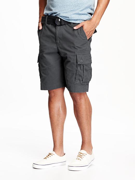 View large product image 1 of 1. Belted Cargo Shorts for Men (10 3/4")