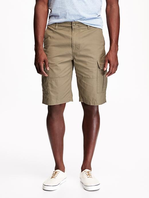 View large product image 1 of 2. Long-Length Ripstop Cargo Shorts for Men (11")