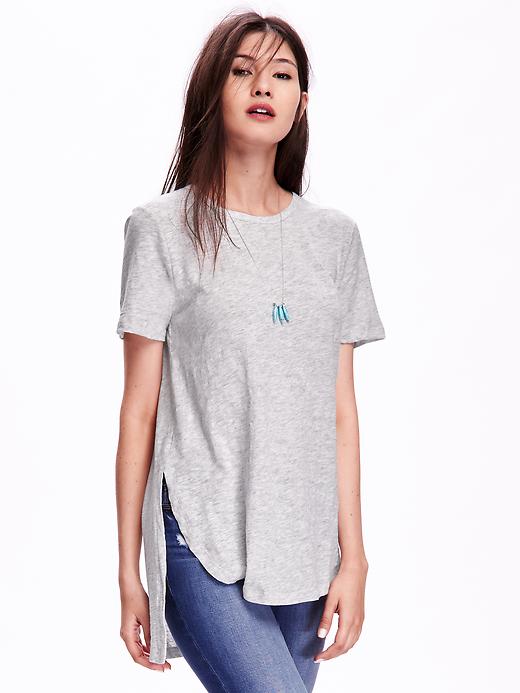 View large product image 1 of 1. Short-Sleeve Tunic Tee for Women
