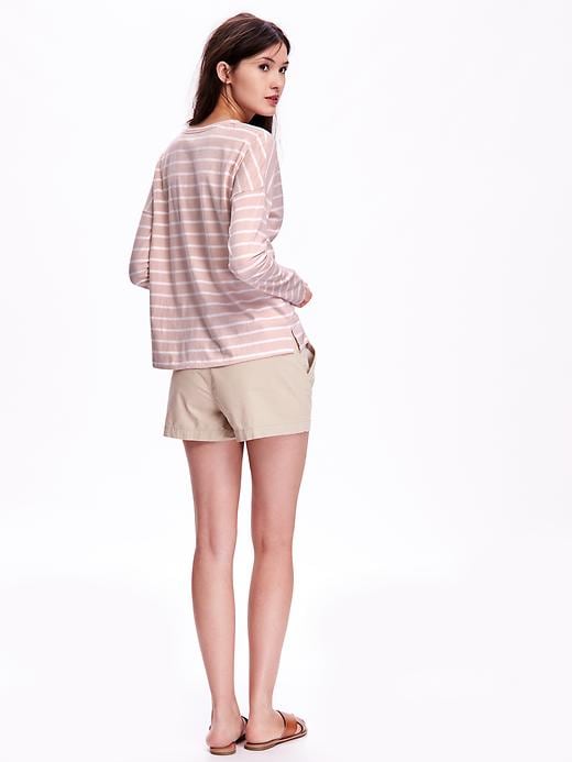 Image number 2 showing, Striped Boat-Neck Tee for Women