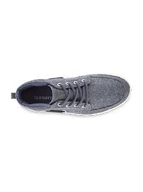 View large product image 4 of 4. Chambray Mid-Top Sneakers for Boys