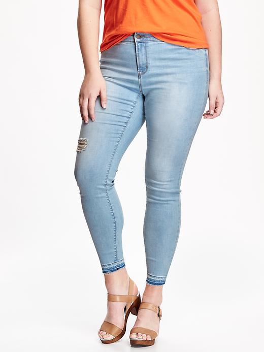 View large product image 1 of 2. Rockstar Plus-Sized High-Rise Skinny Jeans