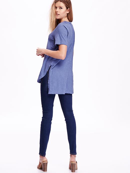 Image number 2 showing, Short-Sleeve Tunic Tee for Women