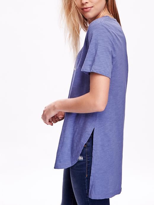 Image number 4 showing, Short-Sleeve Tunic Tee for Women