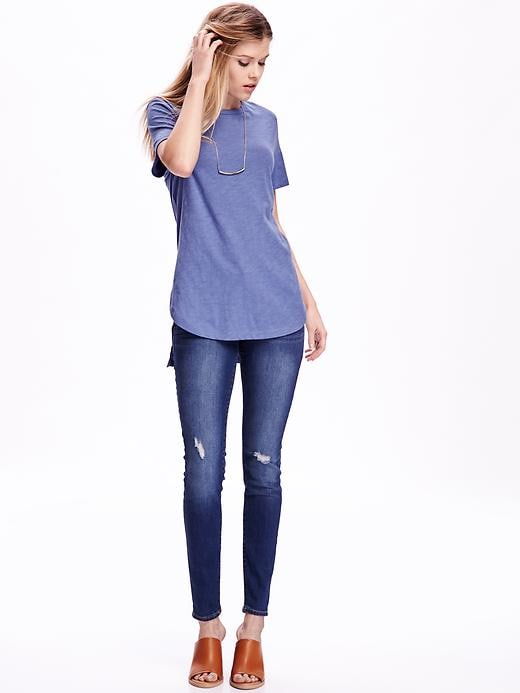 Image number 3 showing, Short-Sleeve Tunic Tee for Women