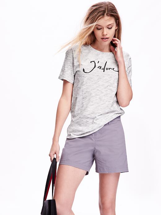 Image number 1 showing, Relaxed Graphic Tee for Women