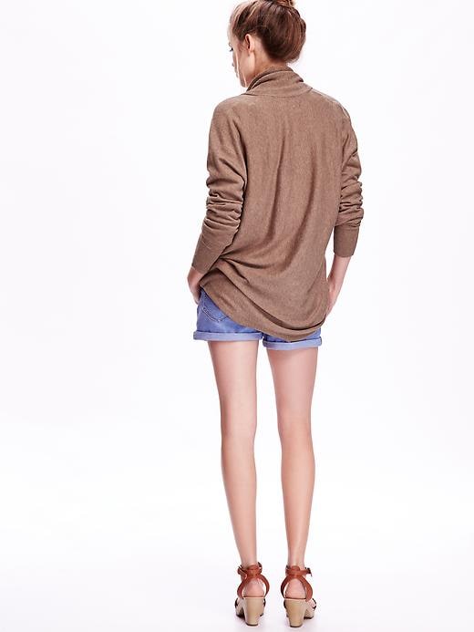 Image number 2 showing, Shawl-Collar Open-Front Cardi for Women