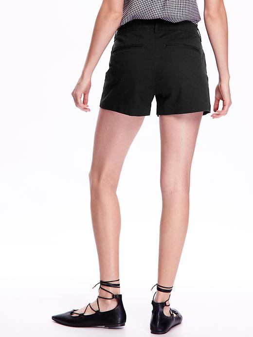 View large product image 2 of 2. Pixie Chino Shorts For Women - 3.5 inch inseam