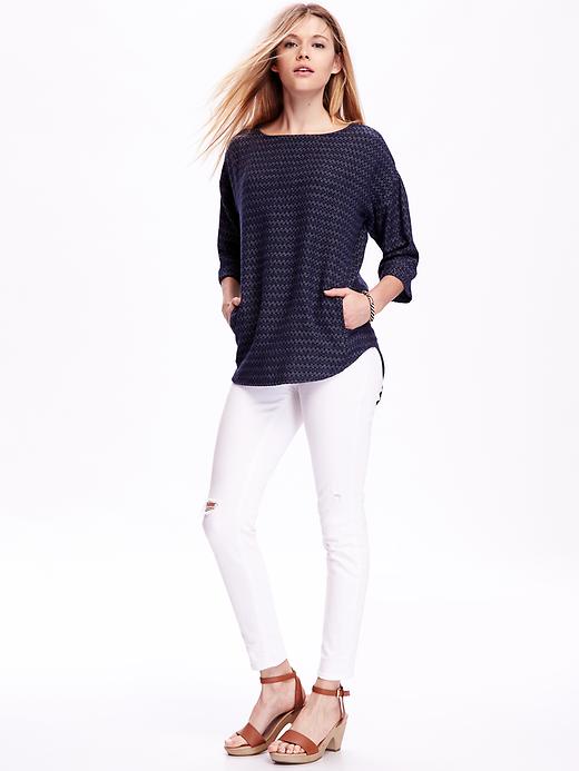 Image number 3 showing, Textured Tunic for Women