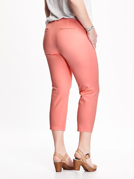 View large product image 2 of 2. Smooth & Slim Plus-Size Pixie Pants
