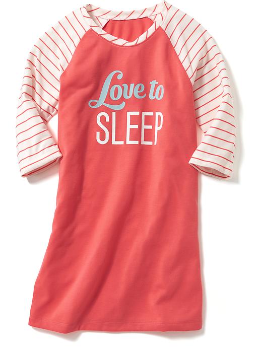 View large product image 1 of 1. Graphic Sleep Dress for Girls