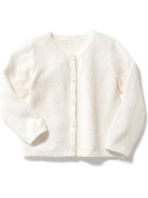 View large product image 1 of 1. Textured-Knit Cardigan for Baby