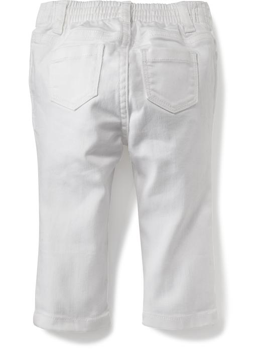 View large product image 2 of 2. White Skinny Jeans for Baby