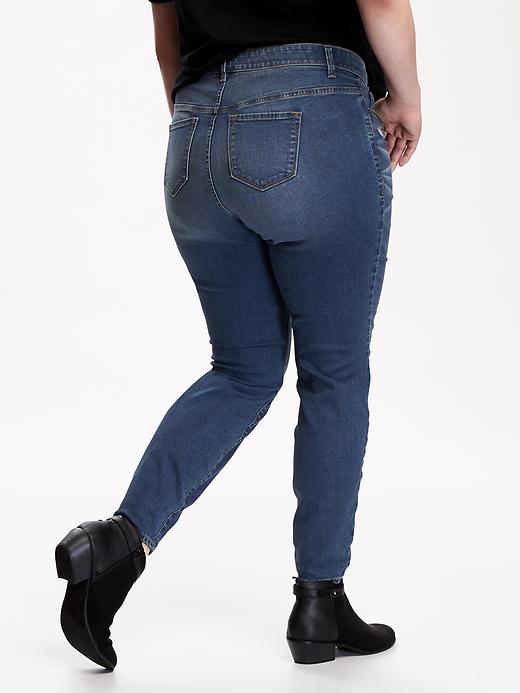 View large product image 2 of 2. Rockstar Mid-Rise Distresed Jeans