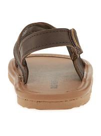View large product image 3 of 5. Sueded Cross-Strap Sandals for Baby