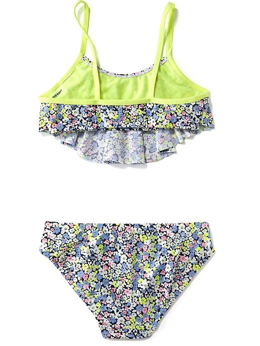 View large product image 2 of 2. Ruffle-Top Bikini Set for Girls