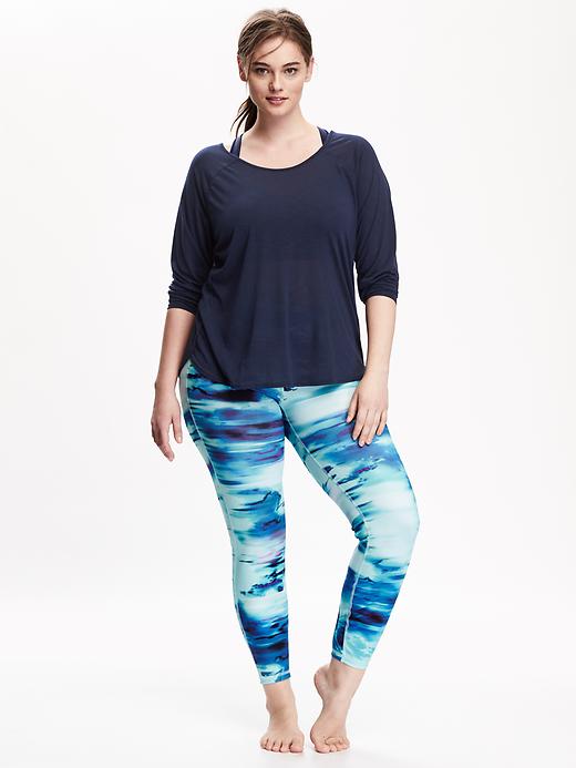 Image number 3 showing, Go-Dry Long-Sleeve Plus-Size Tee