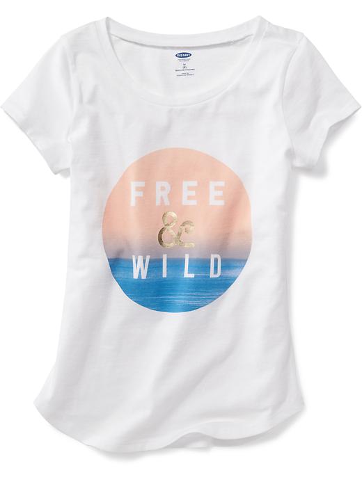 View large product image 1 of 1. Printed Graphic Tee for Girls