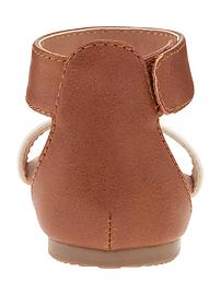 View large product image 3 of 5. Faux-Leather Colorblock Sandals For Toddler