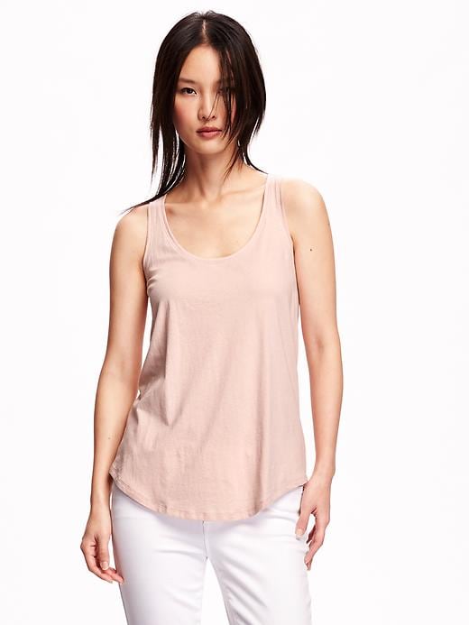 View large product image 1 of 1. Relaxed Racerback Scoop-Neck Tank for Women